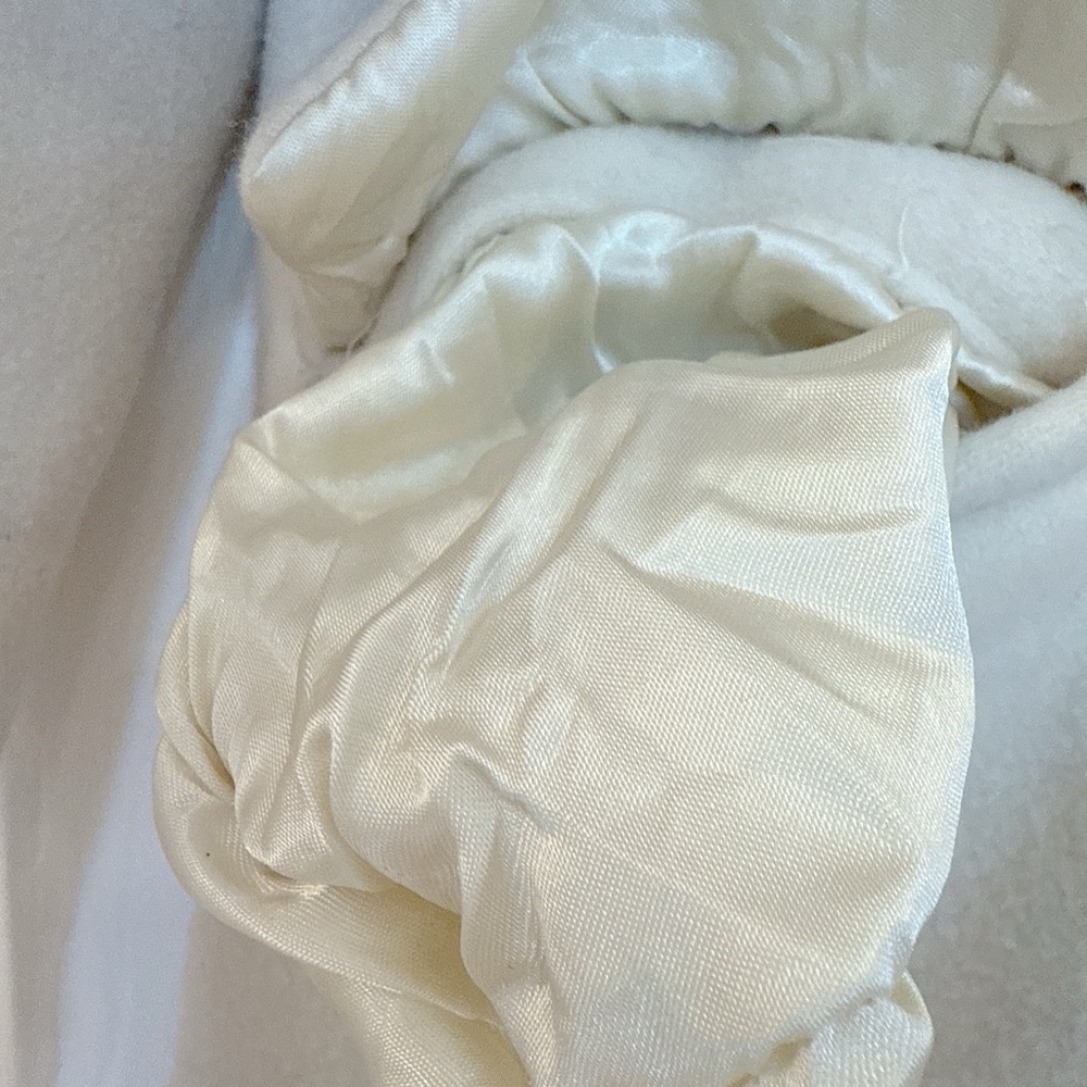 Vintage J. Crew Cream Wool & Cashmere Single Breasted Longline Tailored Overcoat - Picture 5 of 8